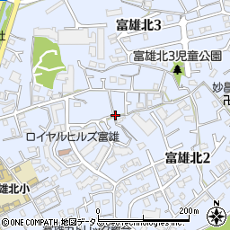 奈良県奈良市富雄北周辺の地図