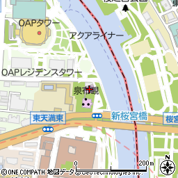 旧桜宮公会堂周辺の地図