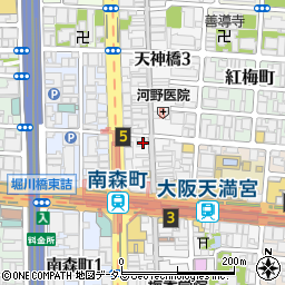 株式会社浪華昆布　本社小売部周辺の地図