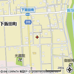 静岡県浜松市中央区下飯田町167周辺の地図