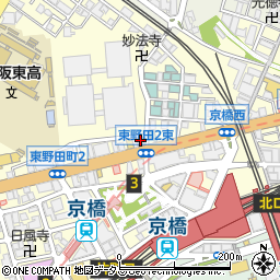 ホテルトレンド京橋駅前周辺の地図