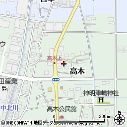静岡県磐田市高木237周辺の地図