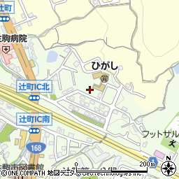 奈良県生駒市辻町25-13周辺の地図