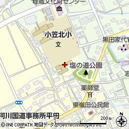 菊川市立　小笠北幼稚園周辺の地図
