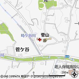 菅山公民館周辺の地図