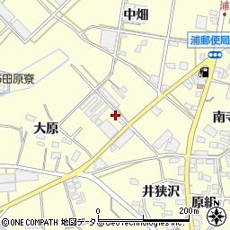 愛知県田原市浦町中畑144周辺の地図