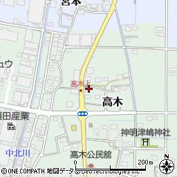 静岡県磐田市高木293周辺の地図