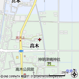 静岡県磐田市高木299周辺の地図