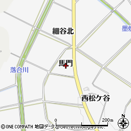 愛知県豊橋市細谷町馬門周辺の地図