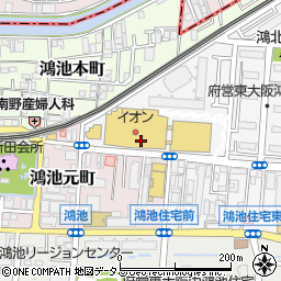 関西みらい銀行鴻池新田支店 ＡＴＭ周辺の地図