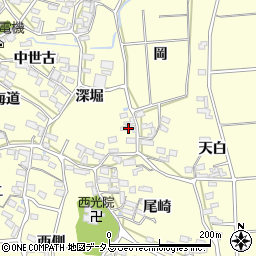 愛知県田原市浦町深堀11周辺の地図