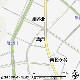 愛知県豊橋市細谷町（馬門）周辺の地図