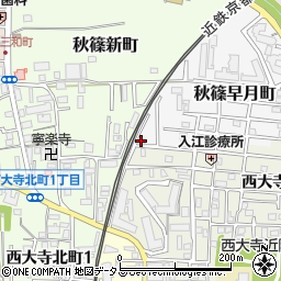 秋篠荘周辺の地図