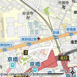 カレーハウスＣｏＣｏ壱番屋京橋駅北口店周辺の地図