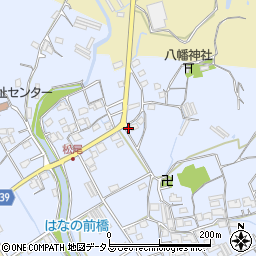 岡山県岡山市北区松尾周辺の地図