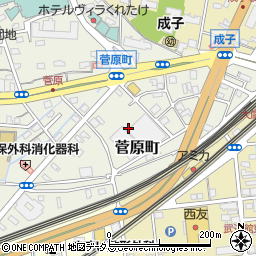 静岡県浜松市中央区菅原町10周辺の地図