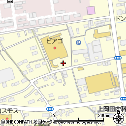ピアゴ上岡田店駐車場周辺の地図