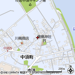 中須周辺の地図