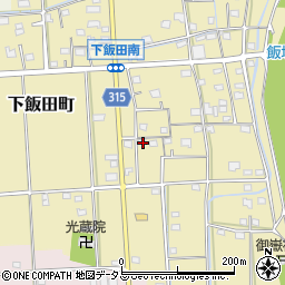 静岡県浜松市中央区下飯田町169周辺の地図