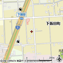 静岡県浜松市中央区下飯田町395周辺の地図