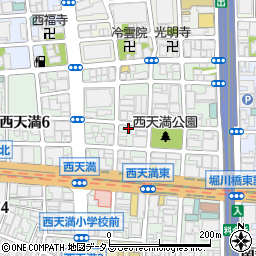 コインパーク西天満５丁目駐車場周辺の地図