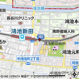 串カツ田中 鴻池新田店周辺の地図