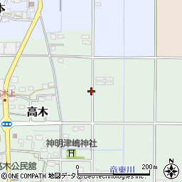 静岡県磐田市高木周辺の地図