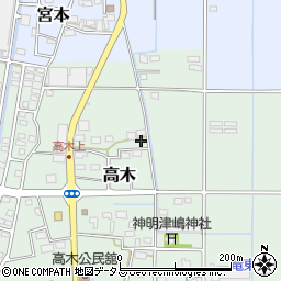 静岡県磐田市高木301周辺の地図
