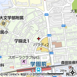 綜合警備保障株式会社　奈良支社学園前営業所周辺の地図