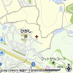 奈良県生駒市小明町1734-5周辺の地図