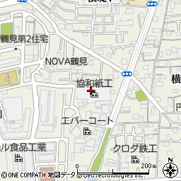 協和紙工株式会社　本社出荷周辺の地図