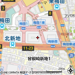 大阪市財政局　梅田市税事務所管理担当周辺の地図