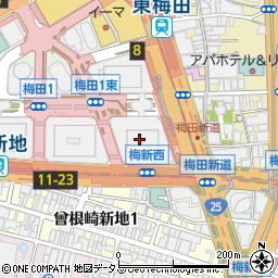 ホリーズカフェ 大阪駅前第3ビルWEST店周辺の地図