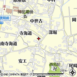 愛知県田原市浦町寺海道1周辺の地図