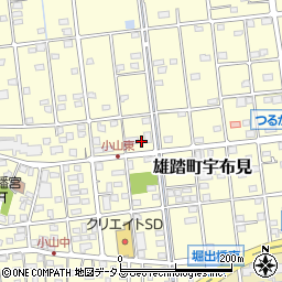 静岡県浜松市中央区雄踏町宇布見3633周辺の地図