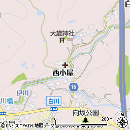 兵庫県神戸市須磨区白川西小屋周辺の地図