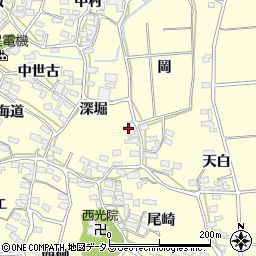 愛知県田原市浦町深堀12周辺の地図