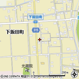 静岡県浜松市中央区下飯田町150周辺の地図