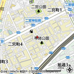 おひさまの家二宮神社周辺の地図