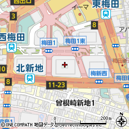 クオール薬局梅田店周辺の地図