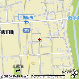静岡県浜松市中央区下飯田町171周辺の地図