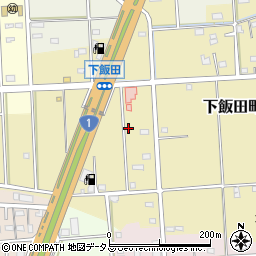静岡県浜松市中央区下飯田町392周辺の地図