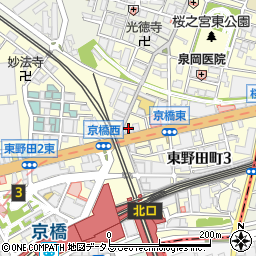 千鳥屋宗家　京橋店周辺の地図
