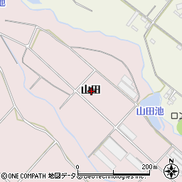 愛知県豊橋市老津町山田周辺の地図