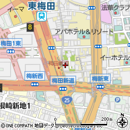 アクセア　梅田店周辺の地図
