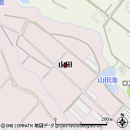 愛知県豊橋市老津町（山田）周辺の地図