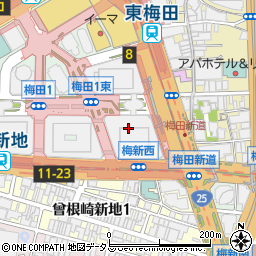 ジャパンギフトサービス　梅田３ビルＢ１店周辺の地図