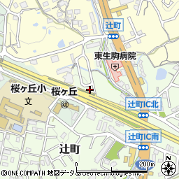 奈良県生駒市辻町895-30周辺の地図