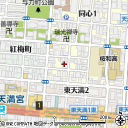 株式会社アクセス　大阪本部周辺の地図