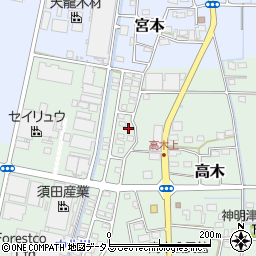 静岡県磐田市高木1853周辺の地図